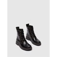 thumbnail image 3 of Fly London Womens Black RAGI539 Casual Rug Leather Lace-up Ankle Boots, 3 of 5