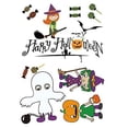 thumbnail image 5 of 2 juegos de calcomanías para ventanas de Halloween, calcomanías para ventanas de Halloween, fantasmas, dulces, calabazas para suministros para fiestas en el hogar de Halloween., 5 of 5