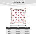 thumbnail image 4 of Kll Heartbeat Symbol Decorative Throw Pillow Covers Velvet Soft For Couch Sofa Bedroom Living Room Outdoor -16"X16", 4 of 8