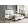 thumbnail image 2 of Mosby Upholstered Queen Wingback Bed Snow, 2 of 13