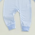 thumbnail image 5 of Gubotare Boy Clothes Baby Girl Boy Clothes Bodysuit Jumpsuit Hooded Playsuit Romper Overall 0 3 6 9 12 18 24 Months (Blue,0-3 Months), 5 of 5