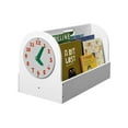 thumbnail image 2 of Tidy Books® Kids Book Storage Box (Age 3-10) Small Portable Book Case, Removable Play Clock, Kids Caddy Book Display, White, 13.8 x 21.7 x 12.2 in, Eco Friendly, Handmade, The Original since 2004, 2 of 2