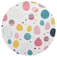thumbnail image 3 of Ryvnso Easter Colorful Eggs Round Plate Mats Dining Table Placemat Set of 4 for Holiday Decoration, 3 of 7
