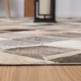 thumbnail image 5 of SAFAVIEH Studio Leather Nanette Geometric Diamonds Area Rug, Ivory/Grey, 5' x 8', 5 of 8