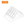 thumbnail image 3 of 4Pack Corner Protectors 45x75mm Plastic Right Angle Corner Guards Cushion, White, 3 of 6