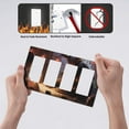 thumbnail image 4 of Game Graphics Switch Cover Decorative Wall Plate / 4-Gang 4-Decor / Standard Size 4.5x8 in, 4 of 5