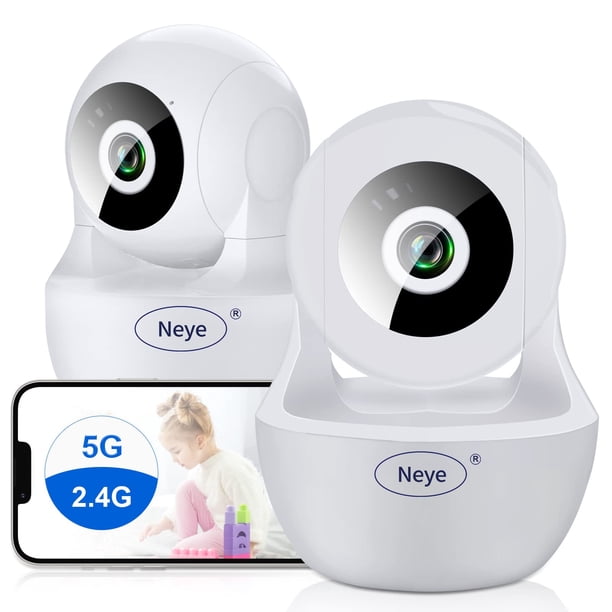 Cámara doméstica de seguridad N_EYE, monitor WiFi para bebés 1080p con visión nocturna