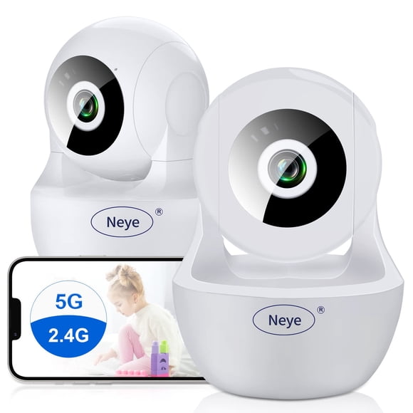 Cámara doméstica de seguridad N_EYE, monitor WiFi para bebés 1080p con visión nocturna
