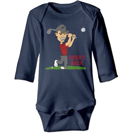 

Trottie Cartoon Baby Onesie With Tiger Woods Golfer