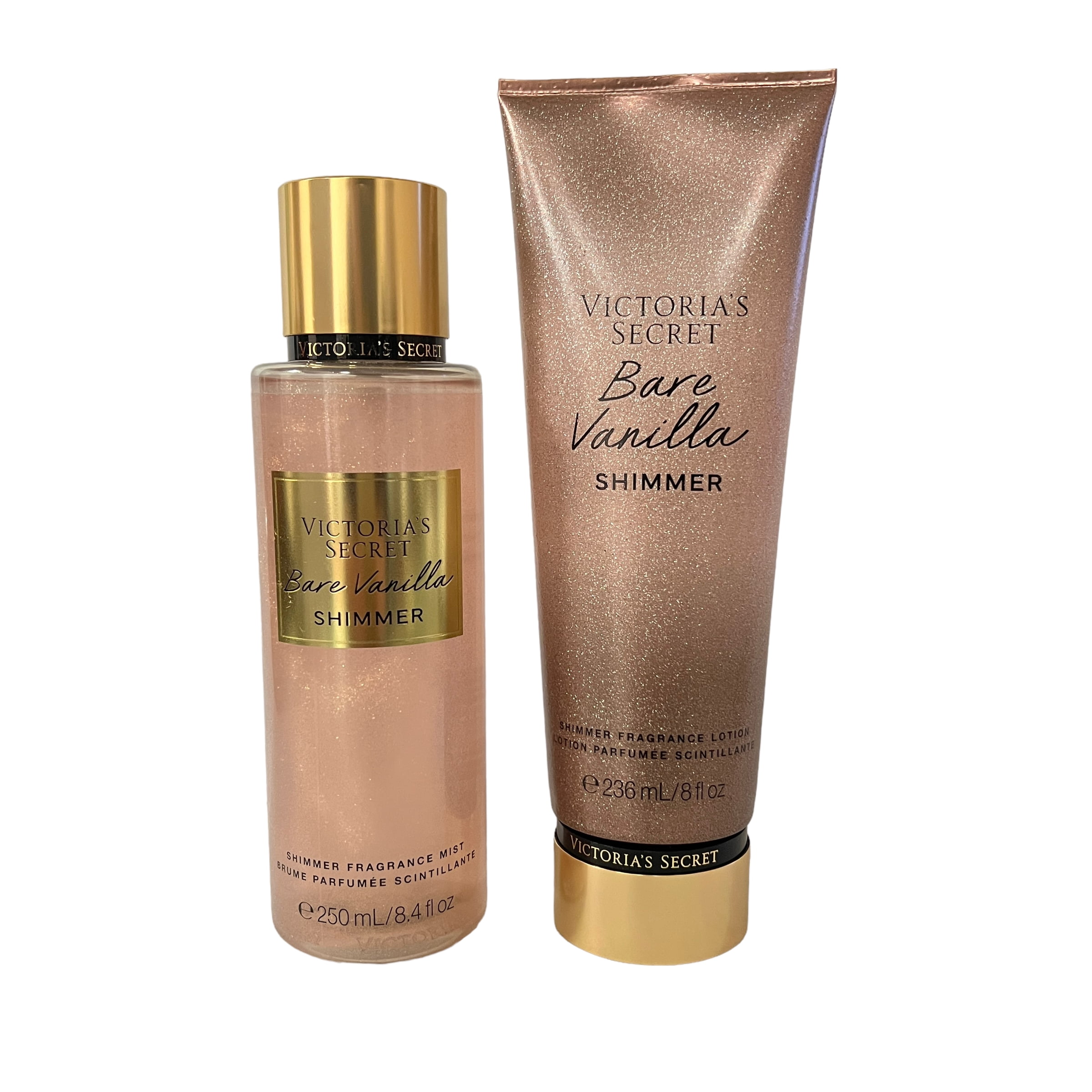 Victoria's Secret Bare Vanilla Kit, 2 Pc Set, Mist and Body Lotion