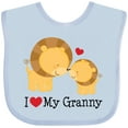 thumbnail image 3 of Inktastic I Love My Granny Boys or Girls Baby Bib, 3 of 4