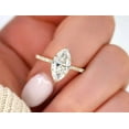 thumbnail image 4 of vylahjewellery 14K Rose Gold Halo Engagement Ring 2 Ct Marquise Cut Diamond Ring Comfort Fit Ring Bridal Set Cluster Ring for Women, 4 of 9