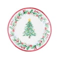 thumbnail image 3 of Supreme Housewares Christmas Tree Melamine Appetizer Plates, Multicolor 4 Piece Set, 6 Inch, 3 of 3