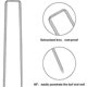 thumbnail image 2 of 20 pieces, fixed pegs, tent pegs, garden clips / cover canvas clips, 2 of 5