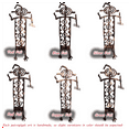 thumbnail image 3 of Southwest Style Petroglyph (Bob) Wall Art in Distressed Copper and Green, 34" Tall, Original Handcrafted Design, 3 of 6