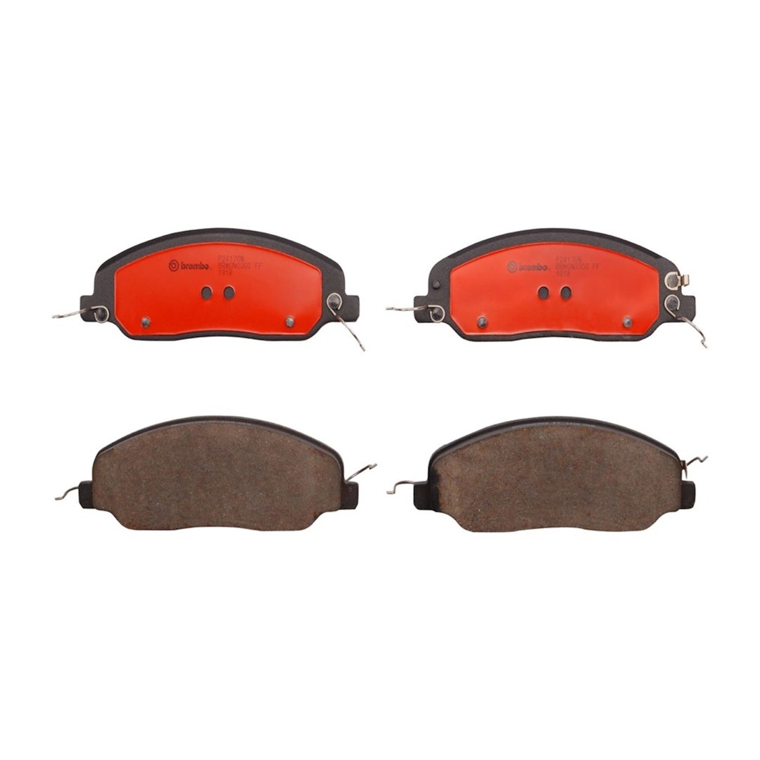 Brembo KT00426; Brake Kit; Ceramic Brake Pads; 316 Millimeter UV Coated Vented High Carbon Cast Iron One Piece Rotor; With Rotors/ Pads/ Pad Wear Sensor/ Pad Shims/ Brake Lubricant/ Mounting Hardware