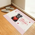thumbnail image 3 of Happy Valentine's Day Schnauzer Brings Love Heart Doormat Miniature Schnauzer Dog Lover Indoor Outdoor Welcome Mat - 02028, 3 of 5