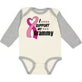 thumbnail image 3 of Inktastic Breast Cancer Awareness I Support My Grammy with Pink Ribbon Boys or Girls Long Sleeve Baby Bodysuit, 3 of 5