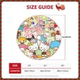 thumbnail image 5 of Lsque Sanrio Print Christmas Tree Skirt with Ties and Velcro,Xmas Holiday Decorations, Adjustable Tree Skirt-30", 5 of 6