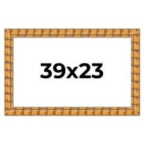 39x23 Frame Beige Real Wood Picture Frame Width 3 inches | Interior Frame Depth 0.5 inches |