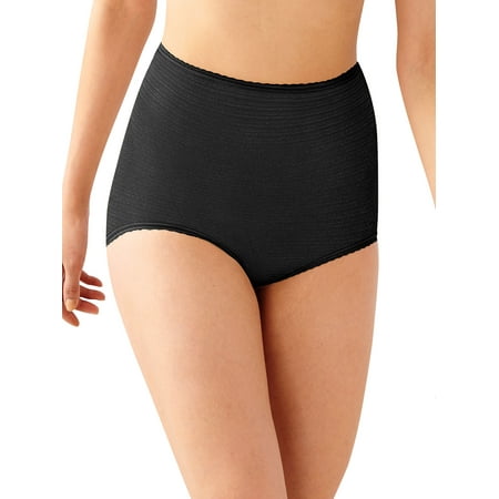 

Bali Skimp Skamp® Brief Panty Black Stripe 6 Women s