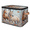 Multicolor 2, variant on ADECORIVY Highland Cow Teal Butterfly Flower Storage Bin with Zipper Lid, Fabric Storage Baskets Boxes with Handles, Decorative Clothes Organizer Containers for Shelves, Wardrobe, Closet