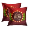 thumbnail image 1 of EREHome Housse de Coussin Lumineuse Rétro Néon Coloré de Noël 18x18 Pouces, Ensemble de 2, 1 of 1