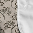 thumbnail image 4 of Abstract Microwave Oven Cover, Circular Shapes Retro Look Earthy Tones Illustration Flower Inspired, Water Resistant Organizer with Pockets Kitchen, 36" x 12", Pale Eggshell Seal Brown, by Ambesonne, 4 of 4