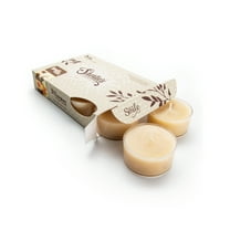 Vanilla Maple Tealight Candles - 6 Beige Premium Scented Tea Lights - Shortie's Candle Company