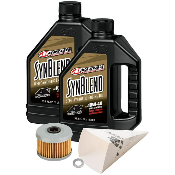 Tusk 4-Stroke Oil Change Kit Maxima Synthetic Blend 10W-40 For Honda CRF250F 2019-2025