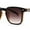 Brown - Gradient Brown, variant on Mens Classic Hipster Keyhole Rectangle Horn Rim Plastic Sunglasses Black Tortoise Green