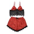 thumbnail image 2 of Conjunto de Lencería Sexy VISgogo 2 uds Top Corto y Pantalones Cortos de Encaje S M L XL, 2 of 9