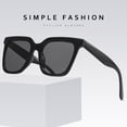 thumbnail image 3 of Eoperou Fashion Sunglasses Large Frame Square Simple Style Windproof Cool Appearance Sun-resistant Eyewear UV Protection Adults Casual Sunglasses for Beach, 3 of 8