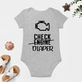 thumbnail image 4 of Check Engine - Baby Clothes - Funny Newborn Bodysuit Outfits for Boys And Girls Gray-style-1 6months, 4 of 7