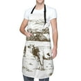 thumbnail image 3 of Goofa Cows Grazing On The Meadow 2 Printed Waterproof Apron 33" Chef Aprons for Men Heavy Duty Chemical Work Apron Adjustable Bib Apron, 3 of 9