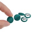 thumbnail image 4 of 10pcs 24L Fabric Cloth Covered Button 15mm Round Metal Shank Sewing Buttons for Suits Blouses Sweaters, Dark Green, 4 of 5