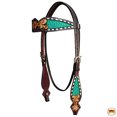 thumbnail image 2 of HILASON Western Horse Floral Headstall Breast Collar Set American Leather, 2 of 3