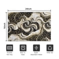 thumbnail image 5 of Black Marble Gold Dot Pattern Door Rugs,Washable Non Slip Door Mats Indoor,Decorative Door Mats,Entry Mat Indoor for Entrance,Bedroom,Kitchen,Bathroom,16"x24", 5 of 6
