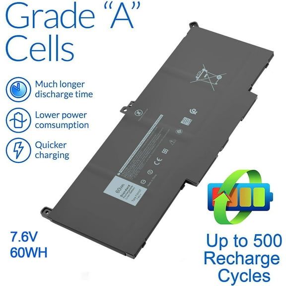 60Wh F3YGT Battery For Dell Latitude 7000 7480 7490 Series DM3WC 2X39G KG7VF