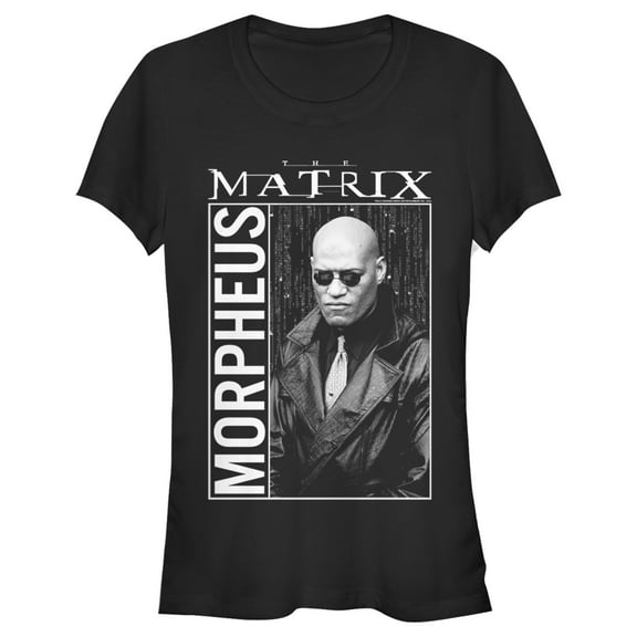 Junior's The Matrix Morpheus  Graphic Tee Black 2X Large