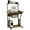 Rustic Brown, variant on HOMCOM 32" Computer Desk Mobile Home Office Desk with Keyboard Tray Shelf