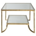 thumbnail image 2 of Uttermost Katina Traditional Metal and Glass Coffee Table in Antiqued Gold, 2 of 6