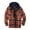 Orange, variant on Edvintorg Men's Sherpa Lined Full Zip Hooded Plaid Shirt Jacket Casual Plus Size Men Clothes Long Sleeve Warm Fall Winter Outwear