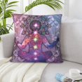 thumbnail image 6 of ZICANCN Meditation Spiritual Decorative Throw Pillow Covers , Couch Sofa Decorative Knit Pillow Covers for Living Room Farmhouse 26"x26", 6 of 8