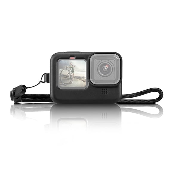 QKOO for GoPro HERO12 Black /11 Black /10 Black /9 Black Silicone Protective Case Cover with &