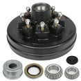 thumbnail image 2 of CCIYU Boat Trailer Brake Drum Kit 5-4.5 Bolt Circle Wheel Hub Kit 12 x 2 3500lb Axle 5 Bolt Lug Greased Bearings 14125A & 25580 Black, 2 of 6