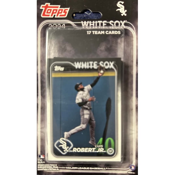 Collectible Chicago White Sox 2024 Topps Factory Sealed 17 Card Team Set with Rookie Cards of Jose Rodriguez and Zach Remillard Plus