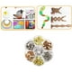 thumbnail image 3 of Sujetadores de papel metálicos de cristal, brillantes, planos y redondos para manualidades, para oficina, álbumes de recortes si, 3 of 9