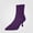 Purple, variant on WAVSUF Women's Kitty Mid Heel Boots Arch Support Pointed Toe Anti Slip Fall Dress Trendy Boots Black 6