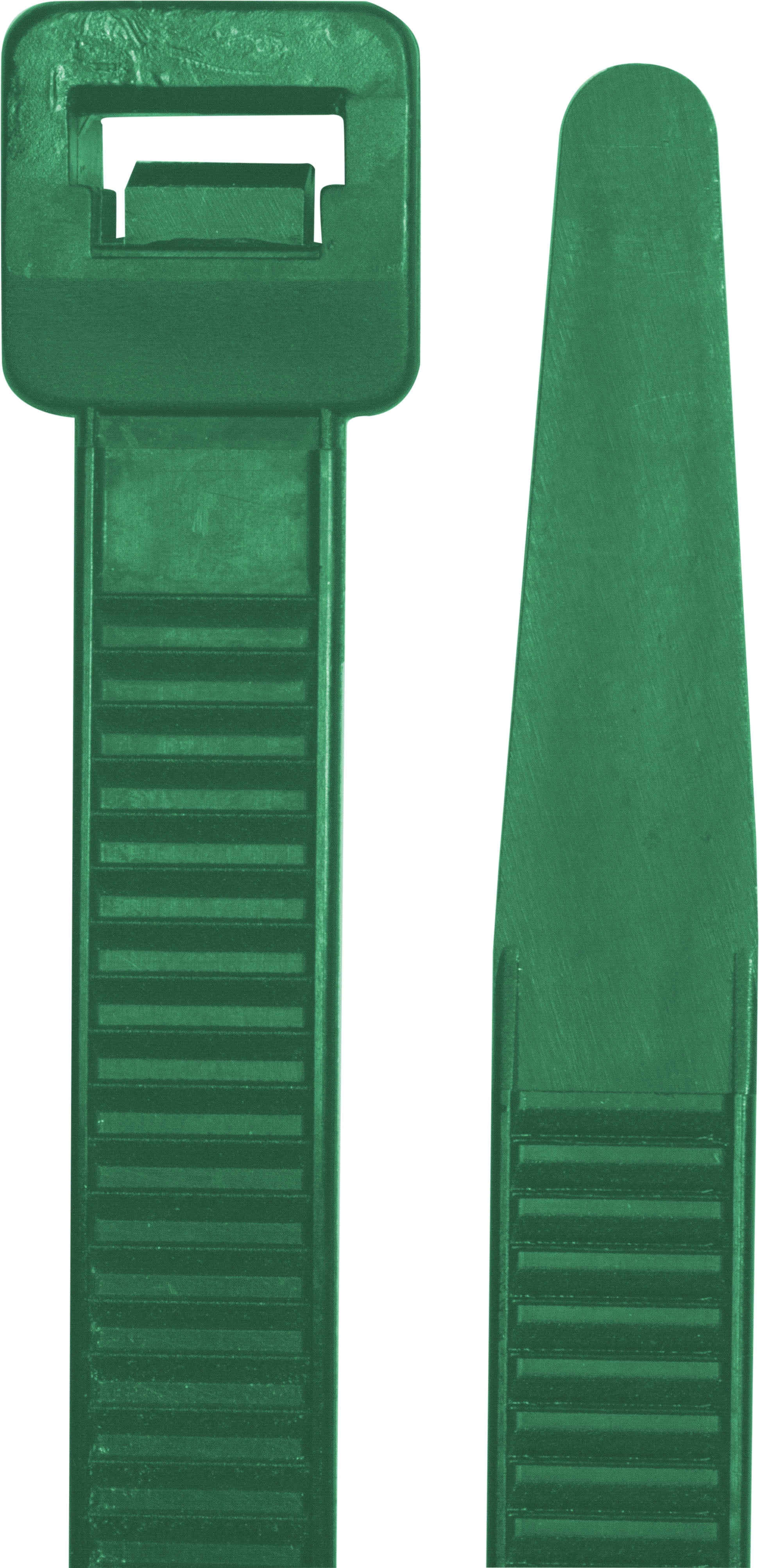 Hyper Tough 8in. Green Zip Ties 100 Pack, 75lb. Tensile Strength, Nylon Mount Cable Ties, Resealable Bag, 38103